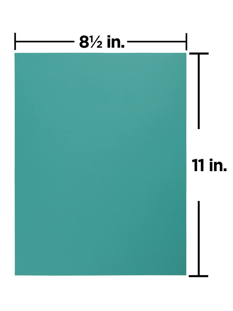 JAM Paper ورق جام ملون 24 رطل - 90 جرام - 8.5 × 11 - أزرق بحري معاد تدويره - 100 ورقة/عبوة - Image 4